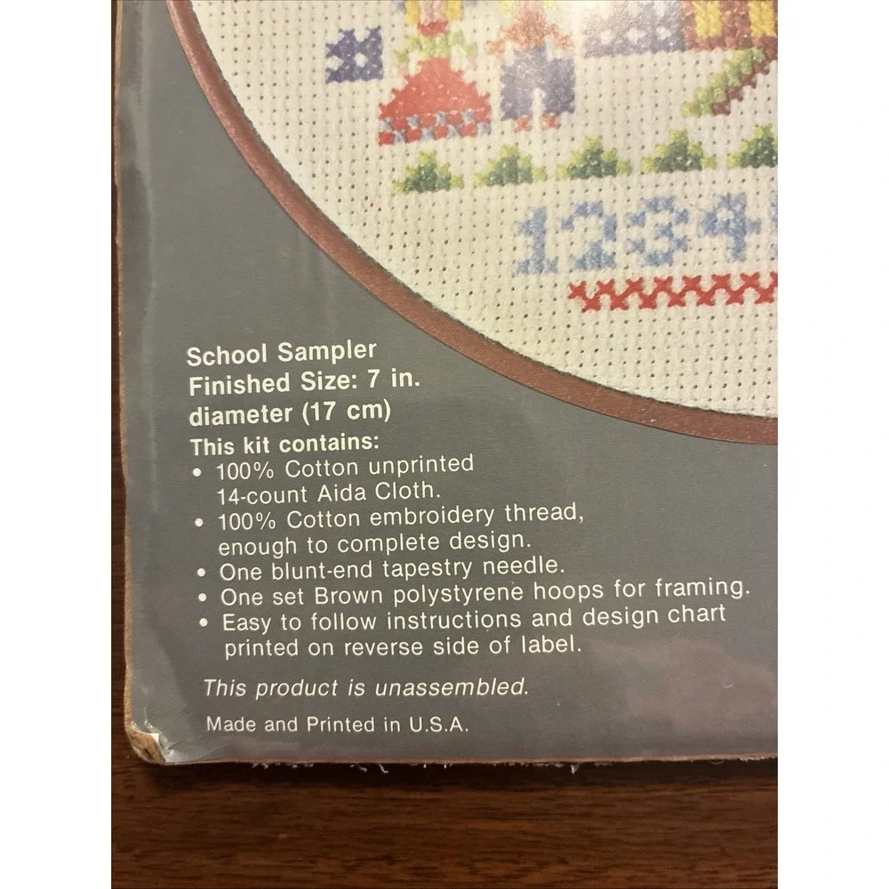 Vintage WonderArt 5479 School Sampler 7